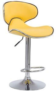 Krzesło barowe Claire żółte
