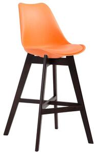 Krzesło barowe Emmalyn pomarańczowe