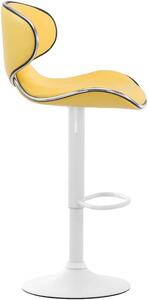 Krzesło barowe Eloise żółte