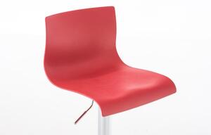 Krzesło barowe Gavin czerwone