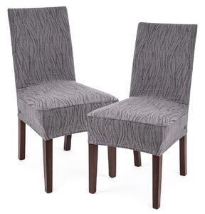 Elastyczny pokrowiec na krzesło Comfort Plus Wave, 40 - 50 cm, komplet 2 szt