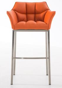 Krzesło barowe Hannah pomarańczowe