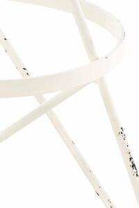 Jaelynn antyczne białe krzesło barowe