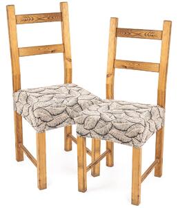 Elastyczny pokrowiec na siedzisko na krzesło Comfort Plus Nature, 40 - 50 cm, komplet 2 szt