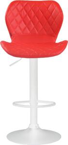 Krzesło barowe Kyson czerwone