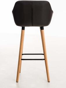 Krzesło barowe Madelyn brązowe