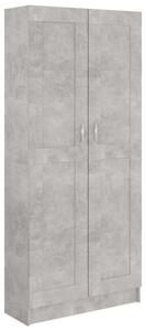 Szafka na książki, szarość betonu, 82,5x30,5x185,5 cm, płyta