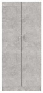 Szafka na książki, szarość betonu, 82,5x30,5x185,5 cm, płyta