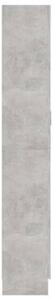 Szafka na książki, szarość betonu, 82,5x30,5x185,5 cm, płyta