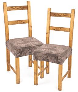 Elastyczny pokrowiec na siedzisko na krzesło Comfort Plus Feather, 40 - 50 cm, komplet 2 szt