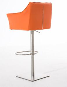 Krzesło barowe paisley pomarańczowe