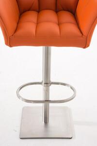 Krzesło barowe paisley pomarańczowe