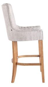 Krzesło barowe królewsko-szare