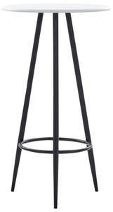 Stolik barowy, biały, 60 x 107,5 cm, mdf
