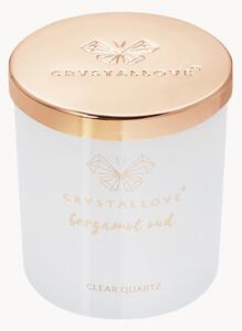 Świeca sojowa z kryształem górskim Crystallove (Bergamot Oud)