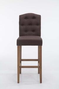 Krzesło barowe Aubrey brązowe