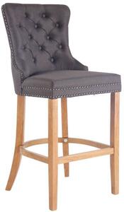 Krzesło barowe Royce ciemnoszare