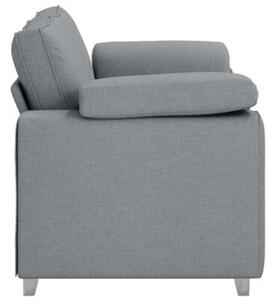 Sofa jasnoszary 160 x 77 x 82 cm tkanina