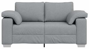 Sofa jasnoszary 160 x 77 x 82 cm tkanina