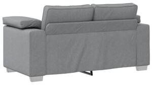 Sofa jasnoszary 160 x 77 x 82 cm tkanina