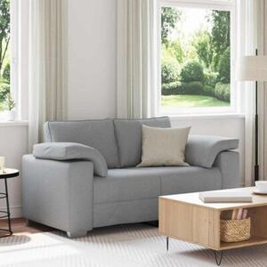 Sofa jasnoszary 160 x 77 x 82 cm tkanina