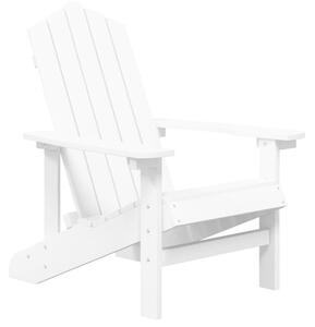 Krzesło ogrodowe adirondack, hdpe, białe