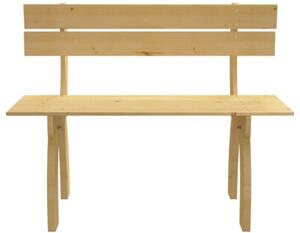 Ławka ogrodowa, 150 cm, impregnowane drewno sosnowe