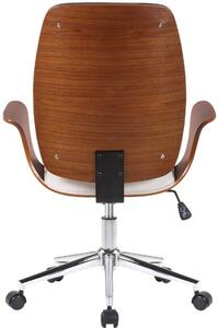 Krzesło biurowe Amani orzech/biały