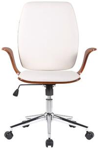 Krzesło biurowe Amani orzech/biały