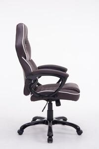 Krzesło biurowe Ashlyn brązowe