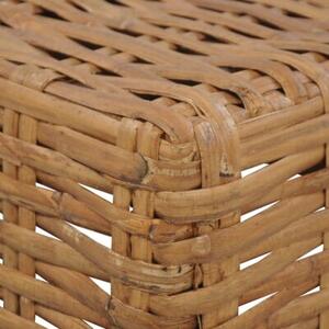 Stolik kawowy, 47 x 47 x 28 cm, naturalny rattan