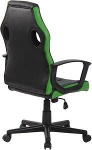 Krzesło biurowe Avah czarne/zielone