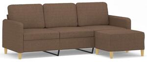 Sofa 3-osobowa z podnÃ³Å¼kiem, brÄ zowy, 180 cm, tkaninÄ