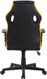 Krzesło biurowe Avah czarne/żółte