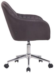 Krzesło biurowe Cassandra brązowe