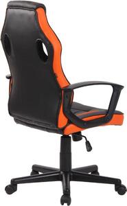 Krzesło biurowe Avah czarny/pomarańczowy