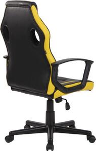 Krzesło biurowe Avah czarne/żółte