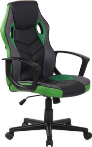 Krzesło biurowe Avah czarne/zielone