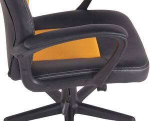 Krzesło biurowe Chelsea czarne/żółte