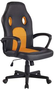 Krzesło biurowe Chelsea czarne/żółte