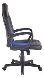 Krzesło biurowe Chelsea czarne/niebieskie