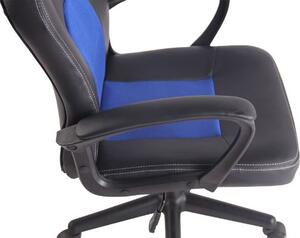 Krzesło biurowe Chelsea czarne/niebieskie