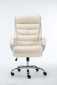 Krzesło biurowe Ensley kremowe