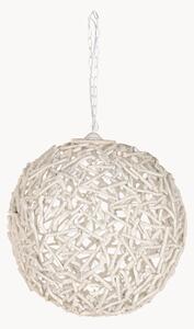 Duża lampa sufitowa z drewna paulowni Raia