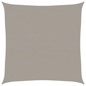 Żagiel przeciwsłoneczny, 160 g/m², jasnoszary, 7x7 m, hdpe