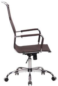Krzesło biurowe Karsyn brązowe