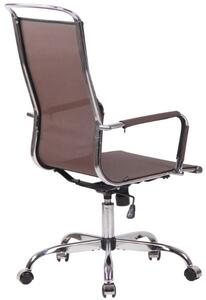 Krzesło biurowe Karsyn brązowe