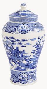 Wazon z porcelany Blue Italian Gothic Castle, W 36 cm