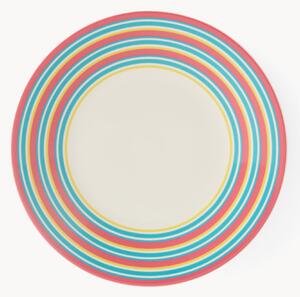 Komplet talerzy śniadaniowych z porcelany Calypso Stripe, 4 elem