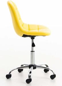 Krzesło biurowe Rhea żółte